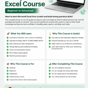 Complete Microsoft Excel Course with Real Projects